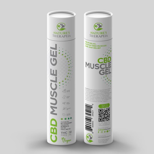 Packaging CBD Muscle gel