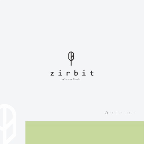 Logo for ZIRBIT - connect with nature - health & fitness &lifestyle