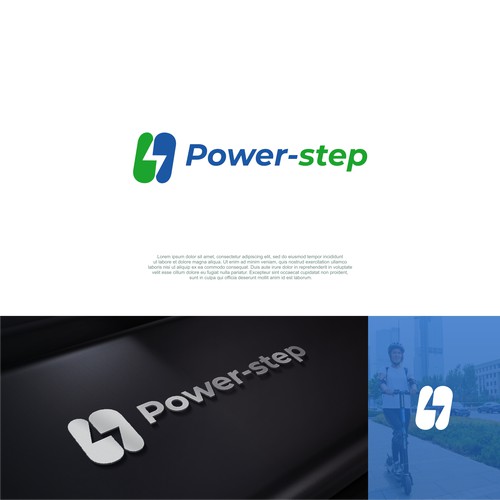 power-step logo design entry