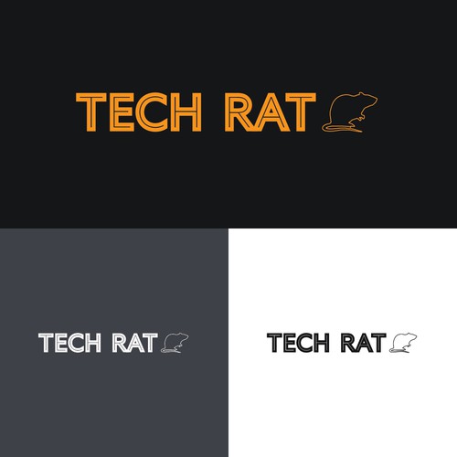 Bold and simple logo concept for technology company