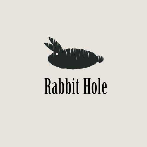 Rabbit hole logo concept.