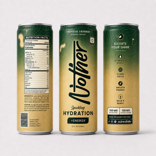 Premium Topographic Golf-Inspired Can Design