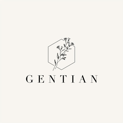 Gentian - Florist logo design 