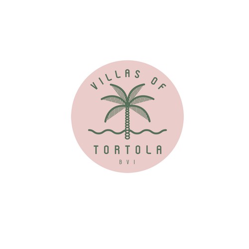 Simple, yet elegant logo for a villa resort on Virgin Islands
