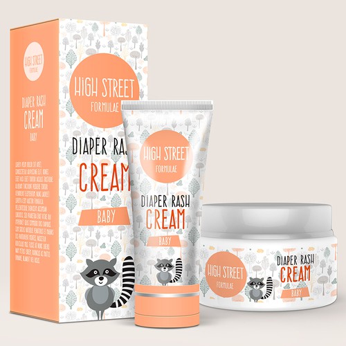 Package design for baby cream