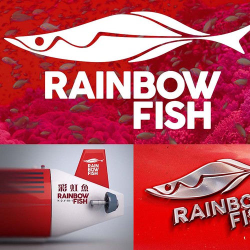 Rainbow fish logo