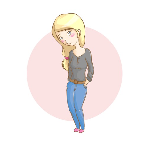 Stylish characters set for a mobile app user profiles