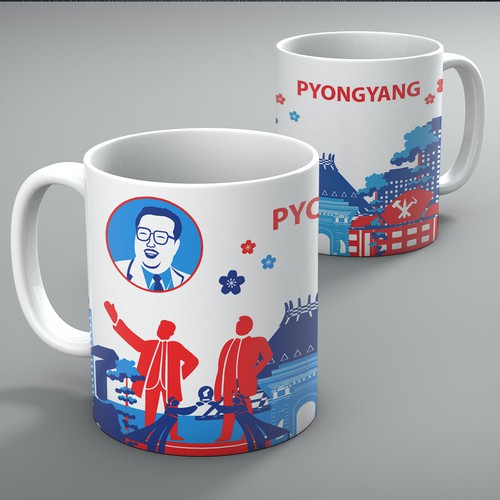 Mug design of Pyongyang