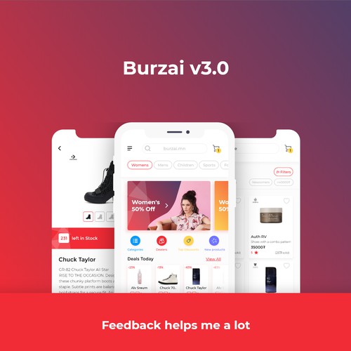 Ecommerce shopping app