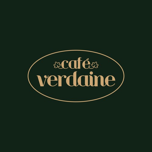 Elegant and simple logo for a cafe - Café Verdaine