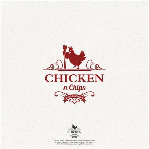 Bold logo concept for Chicken n Chips