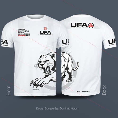 T-Shirt Design For Martial arts academy