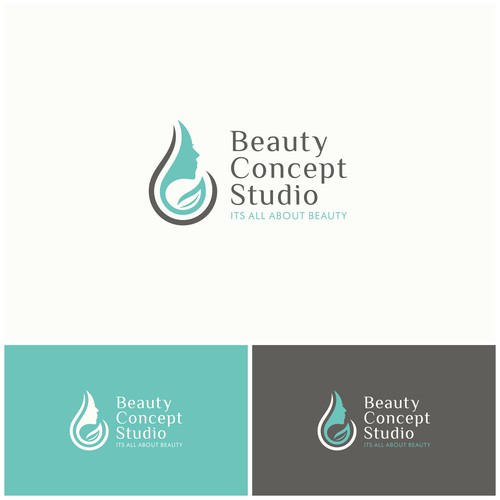 beauty logo design with natural style.