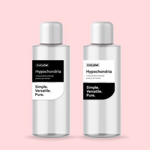 Body Wash label design