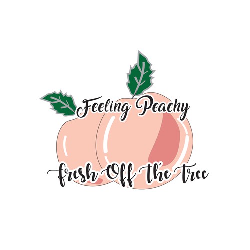 We need fun Peach focused t-shirt design for men and women