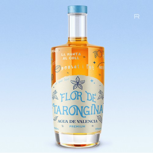 Agua de Valencia Cocktail Label