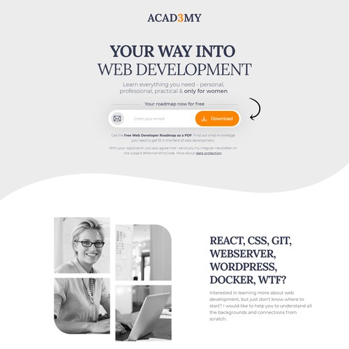 Online Course Platform Web Design