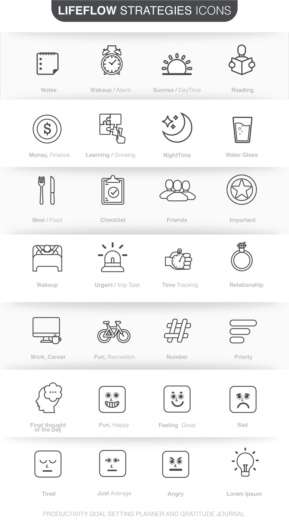 Completion of icons for Journal