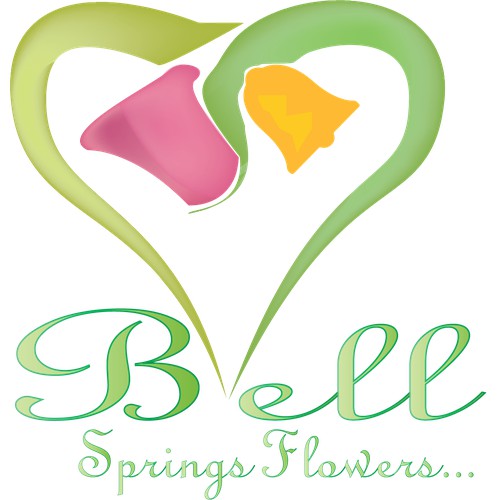 Logo for Bell Springs Flowers..