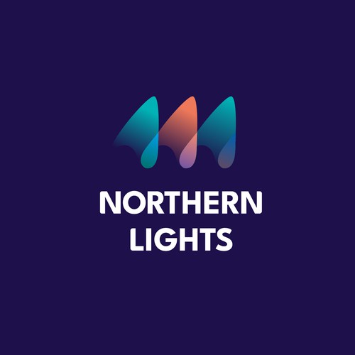  From contest: Have fun capturing the beautiful "Northern Lights" into a modern logo