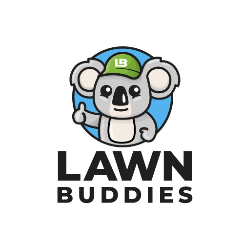 Mascot logo for a Lawn Care Services