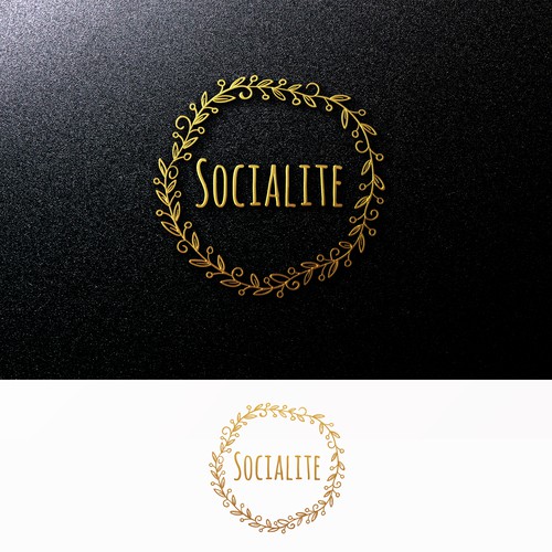 Create a clean, organic, modern, light hearted logo for Socialite Events