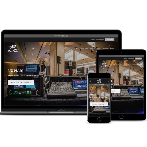 A Professional Website for a Professional AV Rental Business