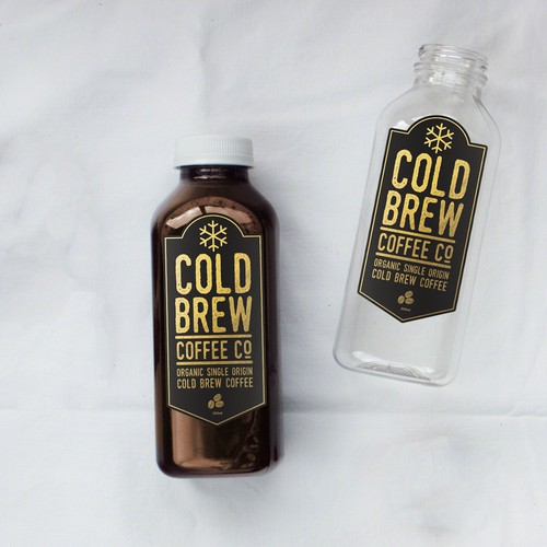 Cold Brew Coffee Label Design