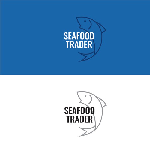 Modern seafood distributor logo