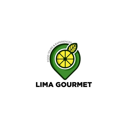 bold logo design for lima gourmet food tours