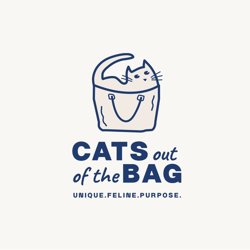 Cute logo design for an ecommerce retailer for cats and people who love them