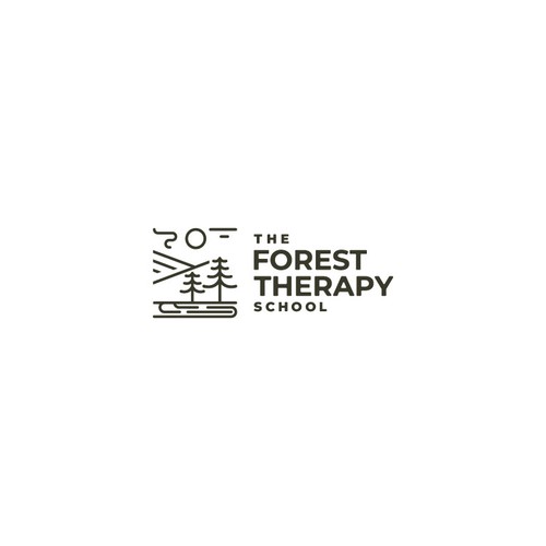 Line logo for The Forest Therapy School 