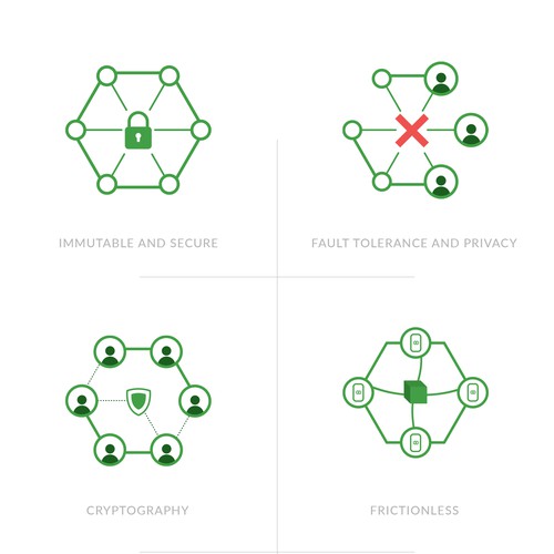 Web icons for Blockchain Company