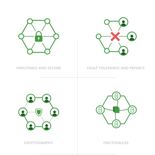 Web icons for Blockchain Company