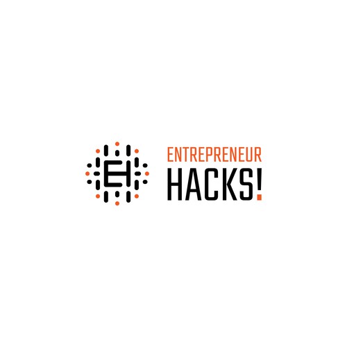 Modern logo for Entrepeneur Hacks!