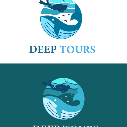 Bold concept logo for Scuba Diving Trips