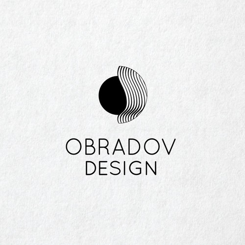 Minimal deco design style logo proposal for an Interior designer