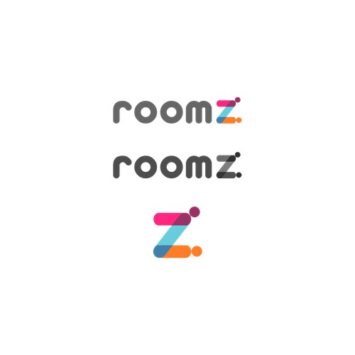 Simple, world-class logo for roomz