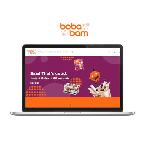 Boba Bam Squarespace Website