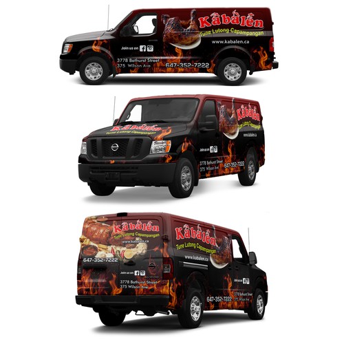 Nissan NV wrap for a Philipino restaurant