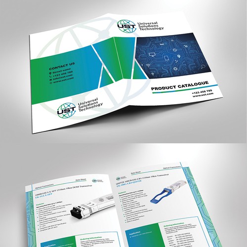 Design a Datasheet brochure for seed-phase Company.