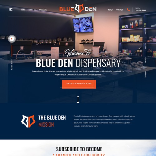 Website Design for CBD Dispensary