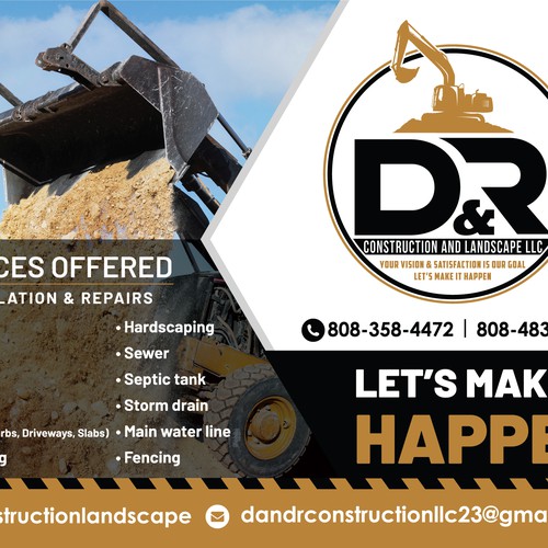 D&R construction Postcard