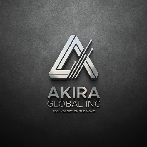 Logo for AKIRA, electronic components company