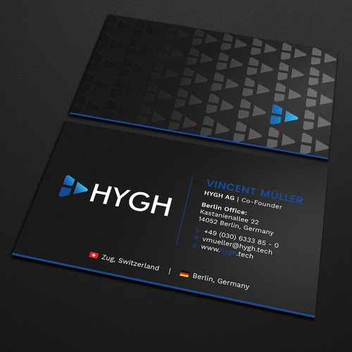 Business card design.