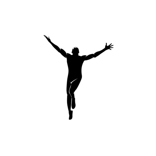 Express the emotion of the 'winning man'