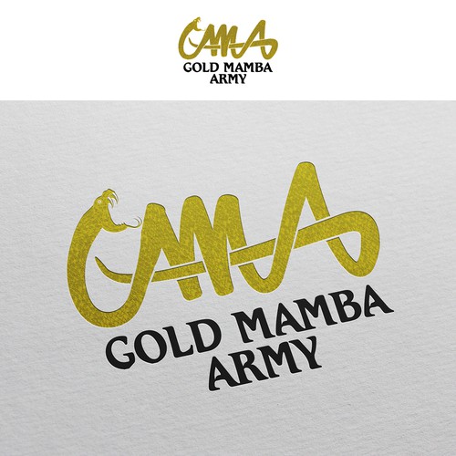 Logo design for Gold Mamba Army Basketball Agency