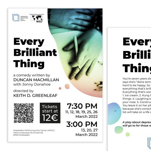 Multi-use flyer & poster design for amateur theatre