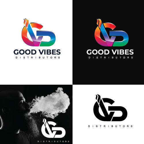 Bold logo for vape shop