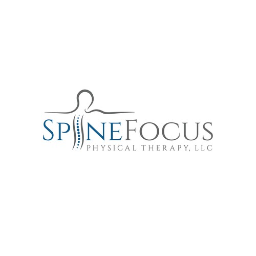 A clean and professional wordmark logo for a spine therapy service.